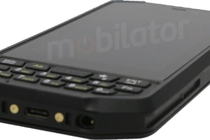 Waterproof data collector (IP65 + MIL-STD-810G) with octa-core processor, 4GB RAM, 64GB disk and a Zebra 4710 2D barcode scanner and UHF RFID - Mobipad Qxtron 4100 v.5 