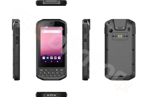 Waterproof data collector (IP65 + MIL-STD-810G) with octa-core processor, 4GB RAM, 64GB disk and a Zebra 4710 2D barcode scanner and UHF RFID - Mobipad Qxtron 4100 v.5 