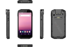  Industrial 5 inch data collector (IP65 standard) with 64GB ROM disk and 4GB RAM memory and Zebra 4710 2D code scanner - Mobipad Qxtron Q5100 v.1