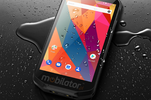 Mobipad Qxtron Q5100 v.4 - Rugged (IP65 + MIL-STD-810G standard) 5 inch data terminal with Honeywell 2D QR code scanner, 64GB and 4GB RAM memory, Android 9.0.