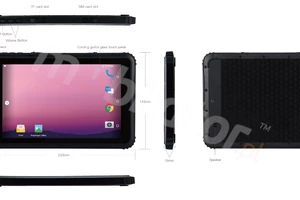 Rugged tablet (IP67 + MIL-STD-810G), 4GB RAM memory, 64GB disk, BT 4.1, NFC, AR Film and 4G - Emdoor Q88 v.2 