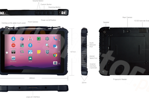 Tablet dla przemysłu odporny Bezwentylatorowy  wzmocniony 10 calowy  z Androidem 9.0  Emdoor Q16