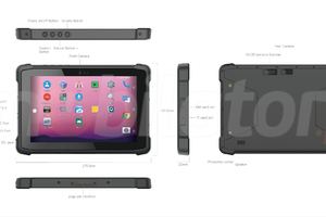 Emdoor Q11 v.1 - Przemysłowy 10-calowy tablet z normą IP65 + MIL-STD-810G i 4G, Bluetooth, 4GB RAM, dyskiem 64GB ROM oraz NFC
