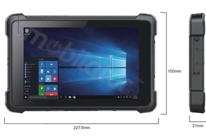 Funkcjonalny wodoodporny tablet  skanerem kodów 1D MOTO, pamięcią 4GB RAM, dyskiem 64GB ROM Emdoor I81H 