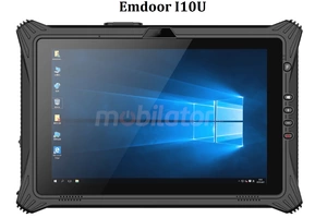 Emdoor I10U v.12 - Rugged 10.1 inch tablet with Windows 10 PRO, AR FILM, BT 4.2, NFC, 4G, 8GB RAM, 128GB ROM and Honeywell N3680 2D code reader 