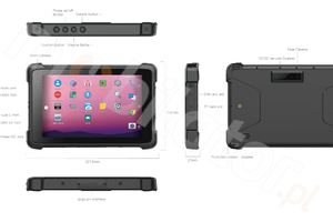 Odporny tablet dla geodezji  dla pracowników terenowych z normą pyłoszczelności  Emdoor I81H