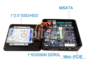 Computer Industry Fanless MiniPC IBOX N3P v.3 - Intel Pentium processor, 4GB RAM, 128GB SSD, 4x USB 2.0, 2x USB 3.0 and 2x RJ-45 LAN, 1x VGA