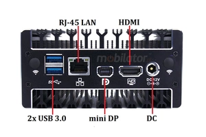 IBOX C4 v.1 - BAREBONE Rugged miniPC with Intel Core i3 processor, 1x USB 3.0, 1x Audio, 1x c-Typ, 1xmini DP and RJ-45 LAN connectors 