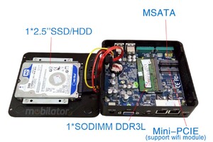IBOX N3 v.7 - Niewielki miniPC ze złączami 4x USB 2.0, 2x USB 3.0, WiFi, BT oraz 2x RJ-45 LAN, dyskiem 500GB HDD i 4GB RAM DDR3L