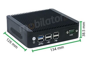 IBOX N3 v.7 - Niewielki miniPC ze złączami 4x USB 2.0, 2x USB 3.0, WiFi, BT oraz 2x RJ-45 LAN, dyskiem 500GB HDD i 4GB RAM DDR3L