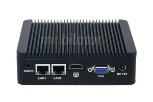 IBOX N3 v.8 - Rugged miniPC with Intel Celeron processor, 4x USB 2.0, 2x RJ-45 LAN, 2x USB 3.0, 1x RS232 and 1TB HDD
