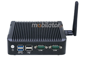 IBOX N5 v.2 - Industrial miniPC with 4x USB 2.0, 2x USB 3.0, 1x DP, 2x RJ-45 LAN, WiFI and BT, 4GB RAM and 64GB SSD connectors