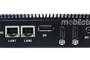 IBOX N5 v.2 - Industrial miniPC with 4x USB 2.0, 2x USB 3.0, 1x DP, 2x RJ-45 LAN, WiFI and BT, 4GB RAM and 64GB SSD connectors