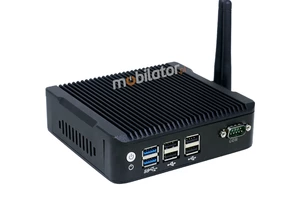 IBOX N5 v.3 - Resistant miniPC with Intel Celeron processor, 4GB RAM, 128GB SSD, 4x USB 2.0, 1x DP, 2x USB 3.0 and 2x RJ-45 LAN connectors