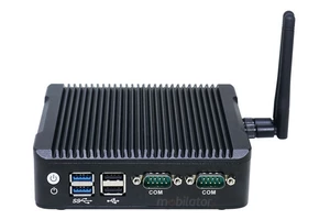 IBOX N5B v.1 - BAREBONE rugged miniPC with Intel Celeron quad-core processor, 2x USB 2.0, 2x USB 3.0, 2x RS232 and 2x LAN ports