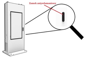 totem interaktywny dobrej jakości wzmocniony cichy  NoMobi Trex 43W