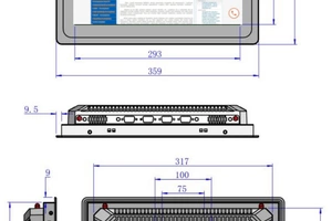 komputer panelowy na wózek widłowy Wytrzymały wzmocniony przemysłowy Sterowniczy panel PC  BiBOX-133PC2
