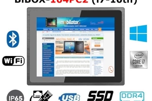 komputer panelowy na wózek widłowy Wzmocniony Pyłoszczelny Panel Operatorski  BiBOX-104PC2