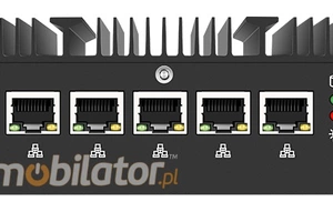 Wsparcie dla różnych systemów operacyjnych Szybki czas reakcji Wsparcie dla aplikacji przemysłowych Aluminiowy kompaktowy komputer X44 z wifi  6 portów Gigabit Lan