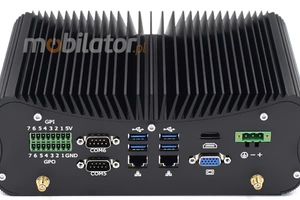 HyBOX 1012B-D4 Odporny komputer przemysłowy Wielofunkcyjny małych rozmiarów Wydajny bezwentylatorowy z  procesorem Intel Core i3