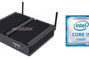 HyBOX TH5 dobry szybki mały wytrzymały i  wydajny MiniPC z  procesorem  Intel Core i7 Wielozadaniowy przemysłowy  do użytku  w transporcie  