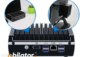 Rugged Mini Industrial Computer Fanless MiniPC IBOX-NM31A Barebone