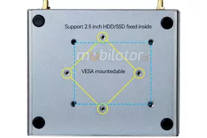 MiniPC yBOX-X56 I7 1165G7 32GB RAM 1000GB SSD M.2 v5  - technologia Wake-on LAN szybki wydajny odporny komputer przemysłowy niewielkich rozmiarów fanless możliwość VESA użyteczność kompaktowość