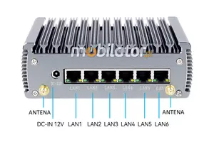  yBOX-X56-(6LAN)-I3 1125G4 v.5Bezwentylatorowy komputer przemysłowy  