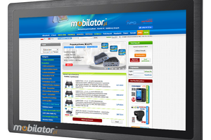 MoTouch 185 v.1-Monitor przemysłowy z pojemnościowym ekranem dotykowym i normą na panel przedni IP65