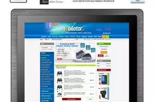 MoTouch 12 v.1 - wytrzymały dotykowy Monitor przemysłowy z dotykowym wyświetlaczem 12 cali - norma IP65 na panel przedni