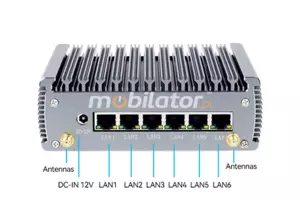 yBOX-X56-(6LAN)-I5 1135G7 Wytrzymały komputer przemysłowy, 6 LAN, Wifi, 8GB RAM