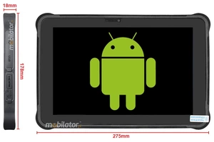 MobiPAD A311-A7 - Tablet IP67 z 12GB RAM, 256GB ROM, NFC, Bluetooth 5.0, WiFi, procesor MT6789 - 8 x 2.2 GHz, 4G LTE, Android 13.0, GPS, 10.1 cala, 1920x1200, 450 nits, solidny, odporny na ekstremalne warunki, z UHF RFID 865-868MHz (3-4m)