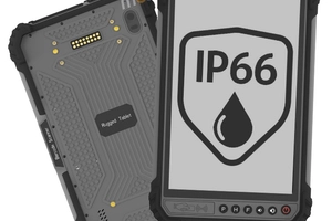 MobiPAD 9TS-6A - Tablet odporny na czynniki zewnętrzne z modułem NFC, Skanerem 2D Newland N1 oraz czytnikiem linii papilarnych. 8-calowy ekran 1280x800 o jasności 1000 nits, Android 11, IP66, odporny na wodę i pył, 4GB RAM, LTE 4G, Bluetooth, WiFi, b