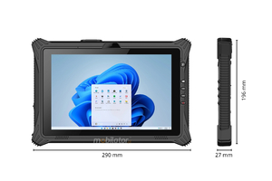 EMDOOR I10A (i5) v.2 - Armored Tablet with LAN RJ45 and Win 11 Pro - Intel i5, 16GB RAM, IP65 - for Networks and Automation