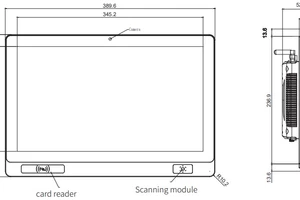 Mobitouch 116A+2D  Dotykowy wodoszczelny przemysłowy Panel sterowniczy z nowoczesnym procesorem 