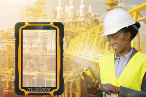 Wytrzymały odporny na upadki energooszczędny odporny na pył i wodę tablet z Atex MobiPad Tex07