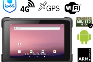 Emdoor T81X v.1 - Armored tablet for special tasks, 8-inch screen, LTE, GPS, 8GB RAM, Android system - a reliable tool for work in difficult outdoor conditions