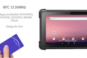 Emdoor T81X v.2 - Wytrzymały tablet roboczy IP65 z ekranem 8", Androidem 12, 8/128GB, kamerą 13MP, NFC i skanerem kodów 2D - stworzony do pracy w magazynie, serwisie i transporcie