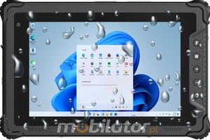 Emdoor I88N v.2 - Reinforced shockproof tablet 8GB + 128GB, 8 inch 1920x1200, 4G, WiFi, BT 5.2 and NFC - dust and splash resistant, ideal for assembly line operation