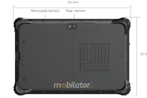 Emdoor I88N v.8 - Modern industrial tablet with IP65 rating, powerful Intel N100 processor, 8GB RAM - Windows 11 LTSC IoT included