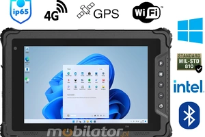 Emdoor I88N v.8 - Modern industrial tablet with IP65 rating, powerful Intel N100 processor, 8GB RAM - Windows 11 LTSC IoT included