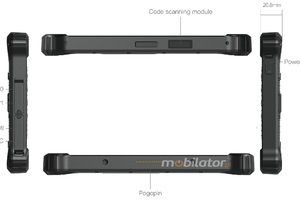 Emdoor I88N v.11 - Odporny tablet przemysłowy z normą IP65, odporny na kurz i zachlapania - 8GB RAM, procesor Intel N100 - Licencja Win 11 IoT w cenie