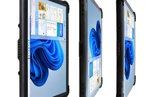 Tablet z chroniącymi gumowymi rogami 