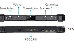 Mobipad 08DS-RTYF (i5) v.3 - Rugged tablet 8cali z systemem Windows 11, ekran 700 nitów, skanerem 2D i obudową IP67 - niezawodne rozwiązanie dla służb terenowych i magazynów