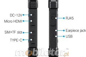 Mobipad 08DS-RTYF (i7) v.2 - Rugged Tablet 8 cali z Intel i7, 16/256GB, IP67, 4G, GPS, NFC - idealny dla geodetów i techników