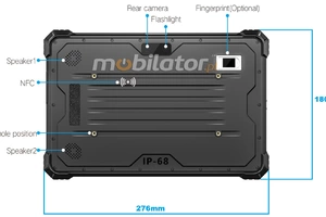 Mobipad 10DS-RTYF v.3 - Wytrzymały tablet przemysłowy 10.1cala z i5-10210Y, 8/128GB, 4G, GPS, NFC, IP68, - do zastosowań outdoorowych i wojskowych