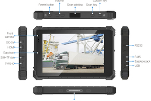 Mobipad 10DS-RTYF v.4 - Profesjonalny tablet rugged ze skanerem 1D/2D , NFC, procesor i5, IP68, 10.1cala 700 nitów, GPS i 4G - do pracy na budowie i w magazynie