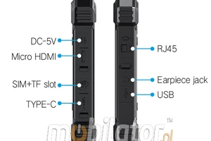 Mobipad 08DS-RTMLHT v.1 - Wytrzymały tablet 8 cali IP68 z MT8781, 12/256GB, Android 13, 4G LTE - niezawodny w budownictwie i logistyce