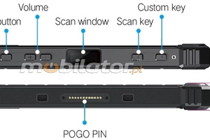 Mobipad 08DS-RTNL v.7 - Rugged tablet with a powerful 5000mAh battery, GPS, 5G, WiFi, Windows 10 - mobile workstation for field work