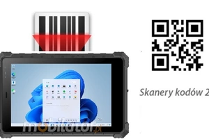 Mobipad 08DS-RTNL v.9 - Tablet pancerny z jasnym ekranem 700 nitów, IP68, 4G i GPS, NFC, Skaner 2D - dla geodetów, techników i logistyki